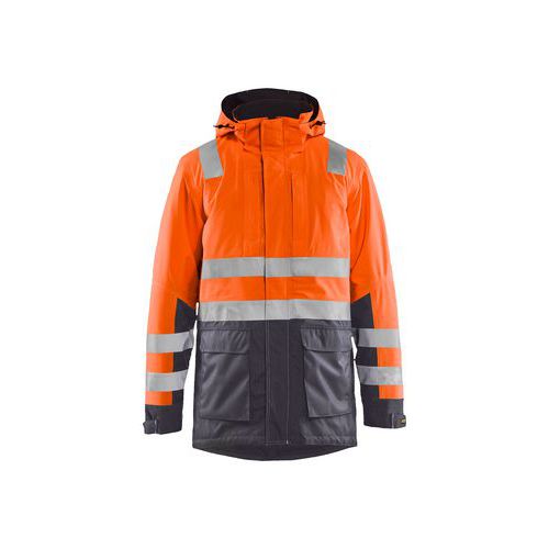 Parka haute-visibilité 4457 Jaune fluo / Marine - Blaklader