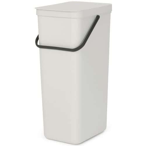 Poubelle Sort&Go 40L, Brabantia, Blanc