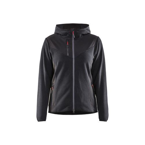 Veste tricotée avec softshell femme gris anthracite/noir - Blåkläder