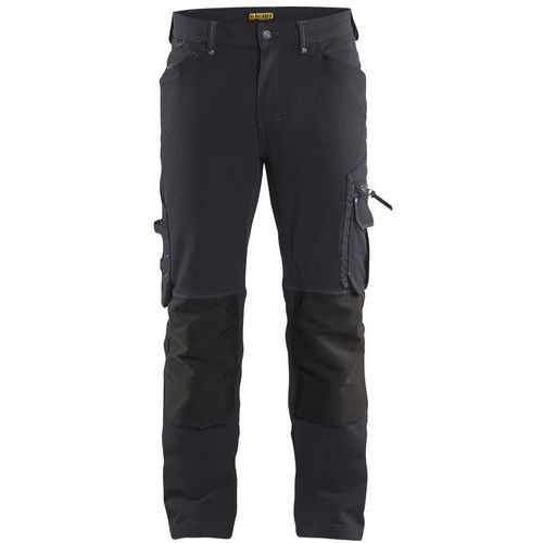 Pantalon X1900 à stretch 4D gris noir - Blåkläder