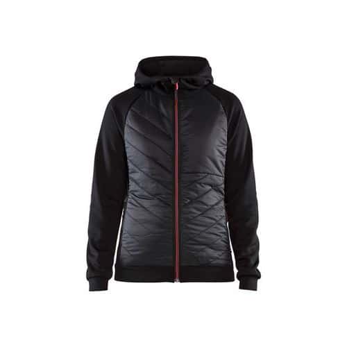 Veste 3464 hybride femme noir/rouge - Blåkläder