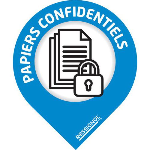 Sticker - papiers confidentiels - Rossignol