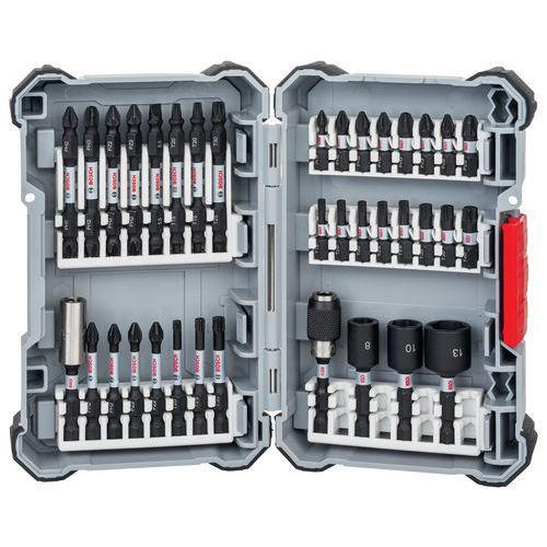 Coffret d'embouts de vissage Impact Pick and Click 36 pièces - Bosch