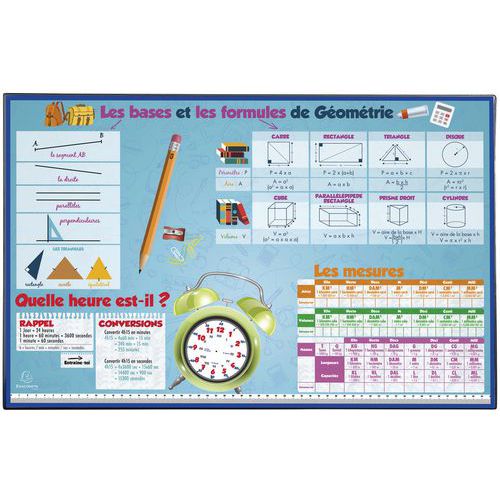 Sous-main rigide - Maths - Exacompta