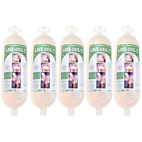 Flacon de rechange solution saline - 1 L - Lot de 5