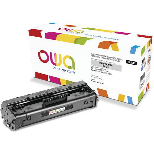 Toner remanufacturé HP C4092A - CANON EP-22 - OWA