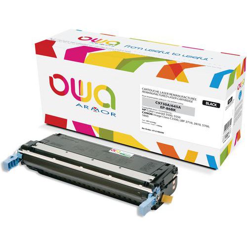 Toner remanufacturé HP C9730A - CANON EP-86 BK - OWA