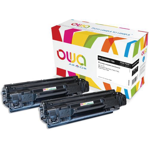 Toner remanufacturé HP CE278A - CANON 726 - OWA