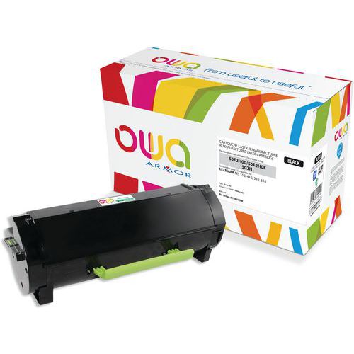 Toner refurbished LEXMARK 50F2H00 - 50F2H0E - OWA