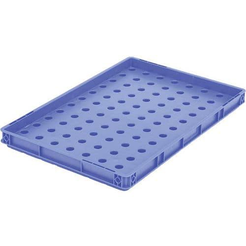 Tray in euro-afmeting T64W LxBxH 599x399x50 mm - blauw - Bito