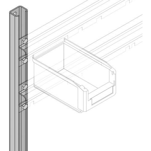 Poteaux muraux pour rails d'accrochage - Bito