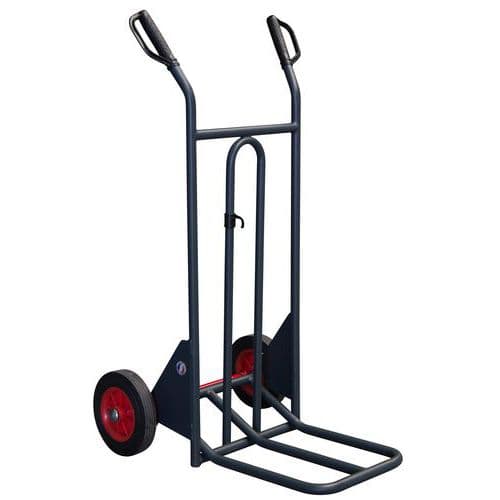 Ergonomische stalen steekwagen 350 kg - Rubberen wiel