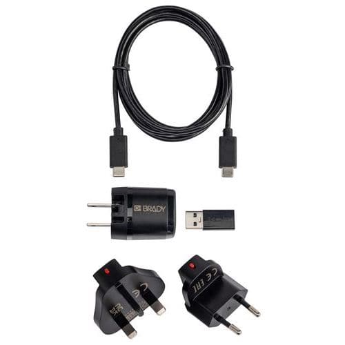 Netstroomadapter muurmodel voor etiketteermachine M211 - Versie EMEA - Brady