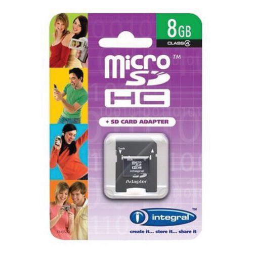 Geheugenkaart micro-SDHC - 8 GB - Integral