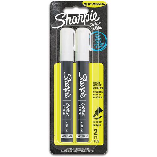 Sharpie Chalk marqueurs craie blanc pointe medium ogive