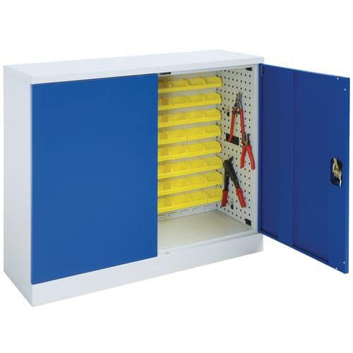 Armoire à portes battantes en kit avec panneau - Basse - Manutan Expert