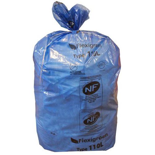 Afvalzak - Papierafval - 110 l - Blauw