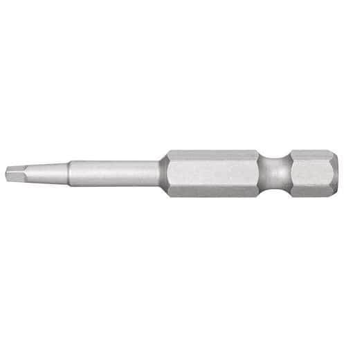 Embout long 1/4 pour vis carre robertson ECAR.6 - Facom