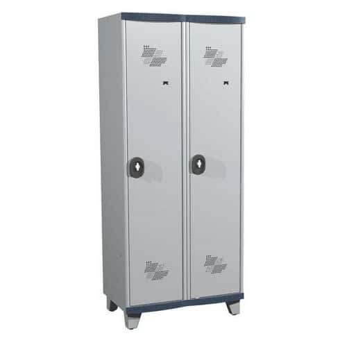 Vestiaire 2 colonnes Seamline Optimum® - Colonne largeur 400 mm - Sur pieds - Acial