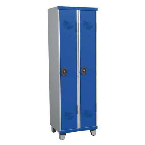 Vestiaire 2 colonnes Seamline Optimum® Largeur 300 mm sur pieds- Acial