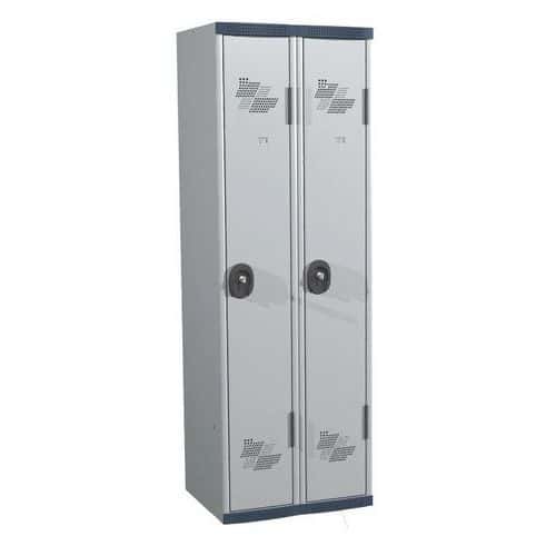 Vestiaire 2 colonnes Seamline Optimum® Largeur 300 mm sur socle- Acial