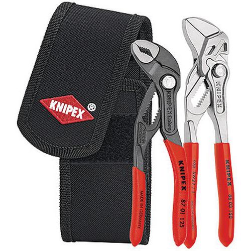 Jeu de 2 mini-pinces en trousse Knipex