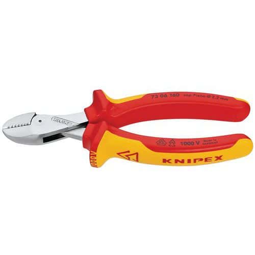 Pince coupante latérale X-Cut Knipex chromée isolée 1000V