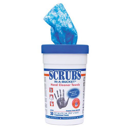 Reinigende doekjes voor handen en gereedschap SCRUBS®