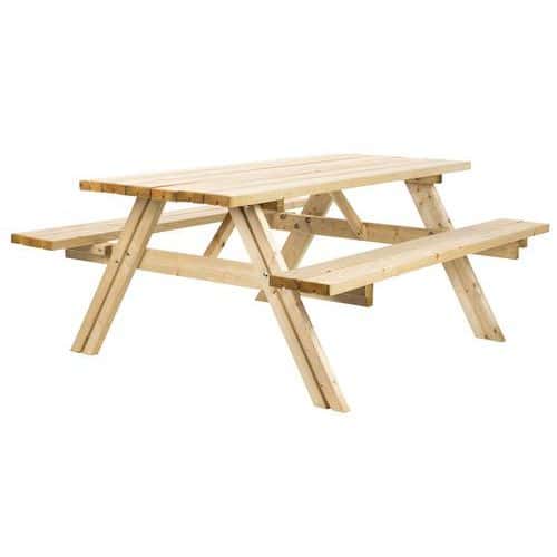 Klassieke picknicktafel licht 74 kg - Manutan Expert