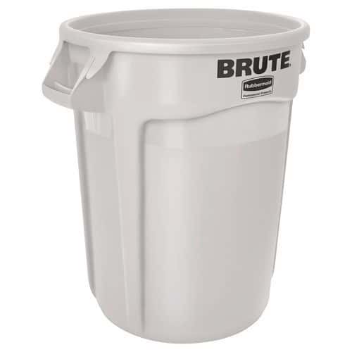 Conteneur rond avec conduits d'aération Blanc 38 à 167 L -Rubbermaid