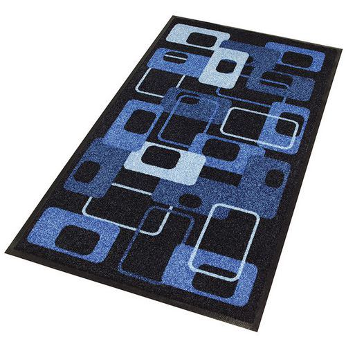 Tapis d'entrée décoratif zone de trafic peu intense Modern 70s Bleu - Notrax