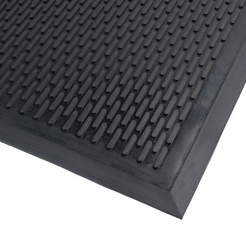 Tapis d'entrée extérieur en caoutchouc surface strié - Notrax