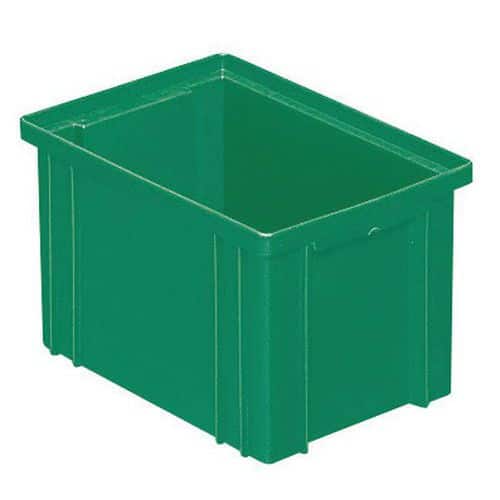 Stapelbare bak - groen - lengte 200 tot 630 mm - 3,6 tot 85 l