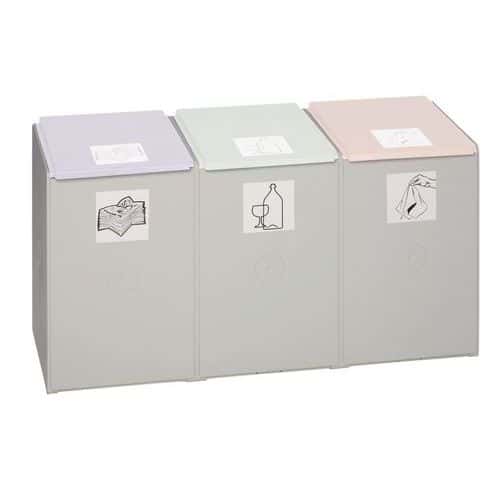 Module de recyclage en plastique - Capacité 1, 2, 3 ou 4 x 40 L