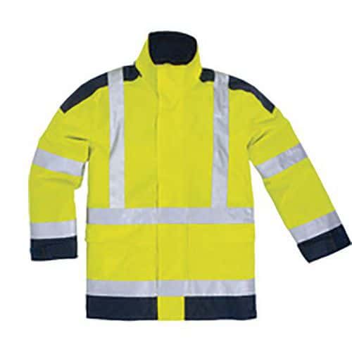 Signaalparka Pu-Gecoat polyester klasse 3 Easyview