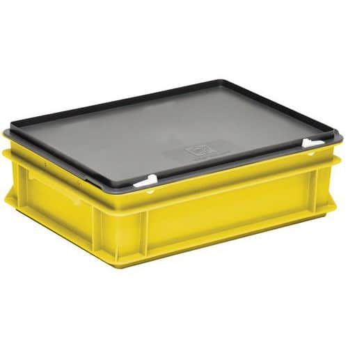 Bacs à couvercle RAKO jaune - 400x300mm - 10 à 40 L