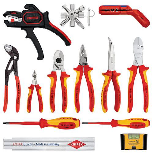 Assortiments de 13 outils et 7 outils isolés 1000V - KNIPEX