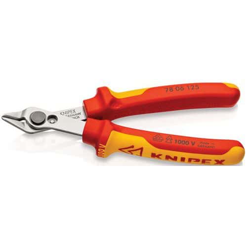 Pince coupante électronique Super Knips® 125mm isolé 1000V - KNIPEX