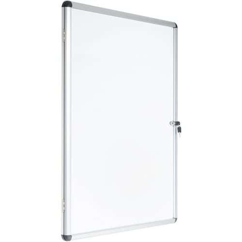 Binnenvitrine Manutan Expert 1 deur - Aluminium achterwand