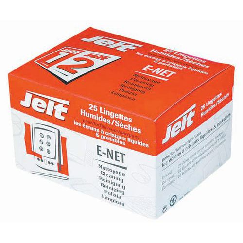 Lingettes nettoyantes E-Net pour écran - Jelt