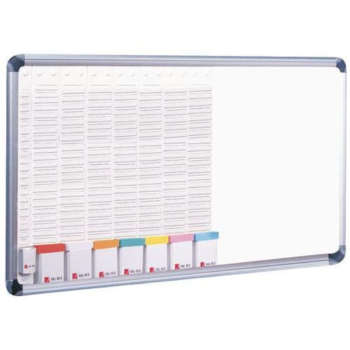 Planbord en whitebord 2-in-1