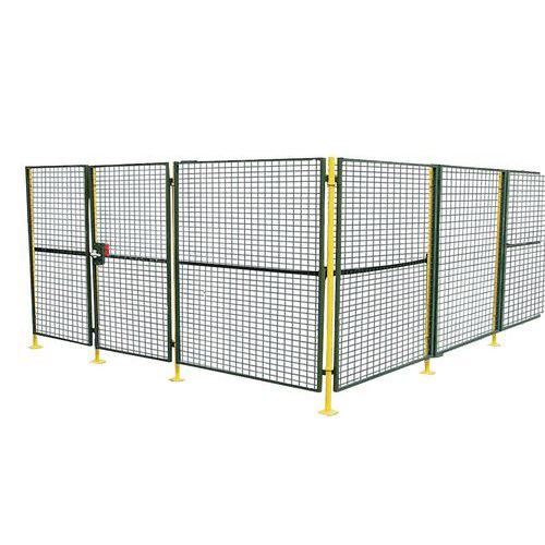 Cloison de protection de machine - Panneau grillagé - Hauteur 1,9 m