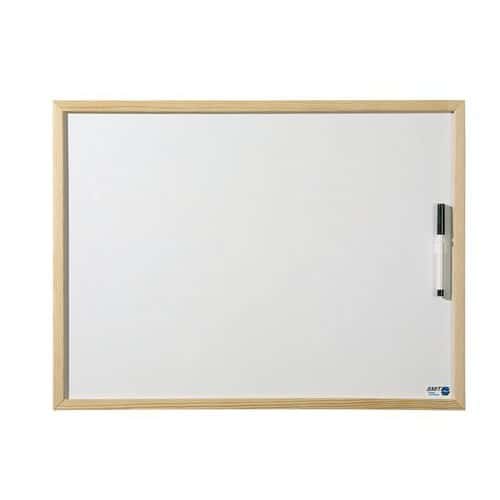 Whiteboard met houten profiel