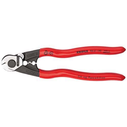 Coupe-câbles forgé gainées en plastique 190 mm _ 95 61 190 SB_Knipex