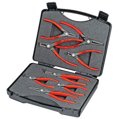 Jeu de pinces de précision pour circlips 8 outils _ 00 21 25_Knipex