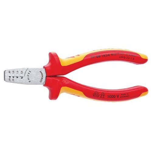 Krimptang voor adereindhulzen 145 mm _ 97 68 145 A KNIPEX