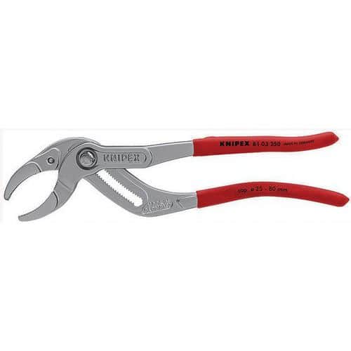 Pince pour siphons et connecteurs chromée 250 mm _ 81 03 250 SB_Knipex