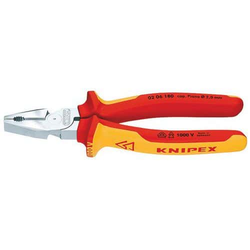 Kracht-Kombitang verchroomd 225 mm _ 02 06 225 KNIPEX