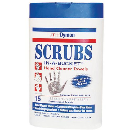 Lingettes nettoyantes des mains et outils SCRUBS®