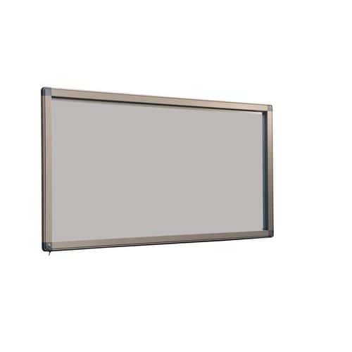 Buitenvitrine Antares Italiaans - Aluminium achterwand - Deur van veiligheidsglas